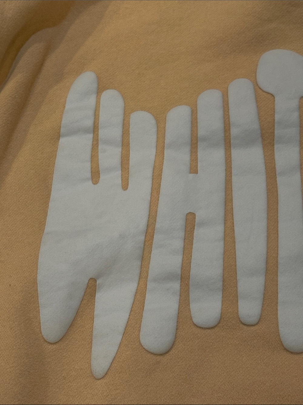 WHITEFOX Archive Co Beige Hoodie with White Logo - Picture 8 of 9